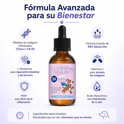 Colágeno Líquido para Articulaciones de Perros con Ácido Hialurónico